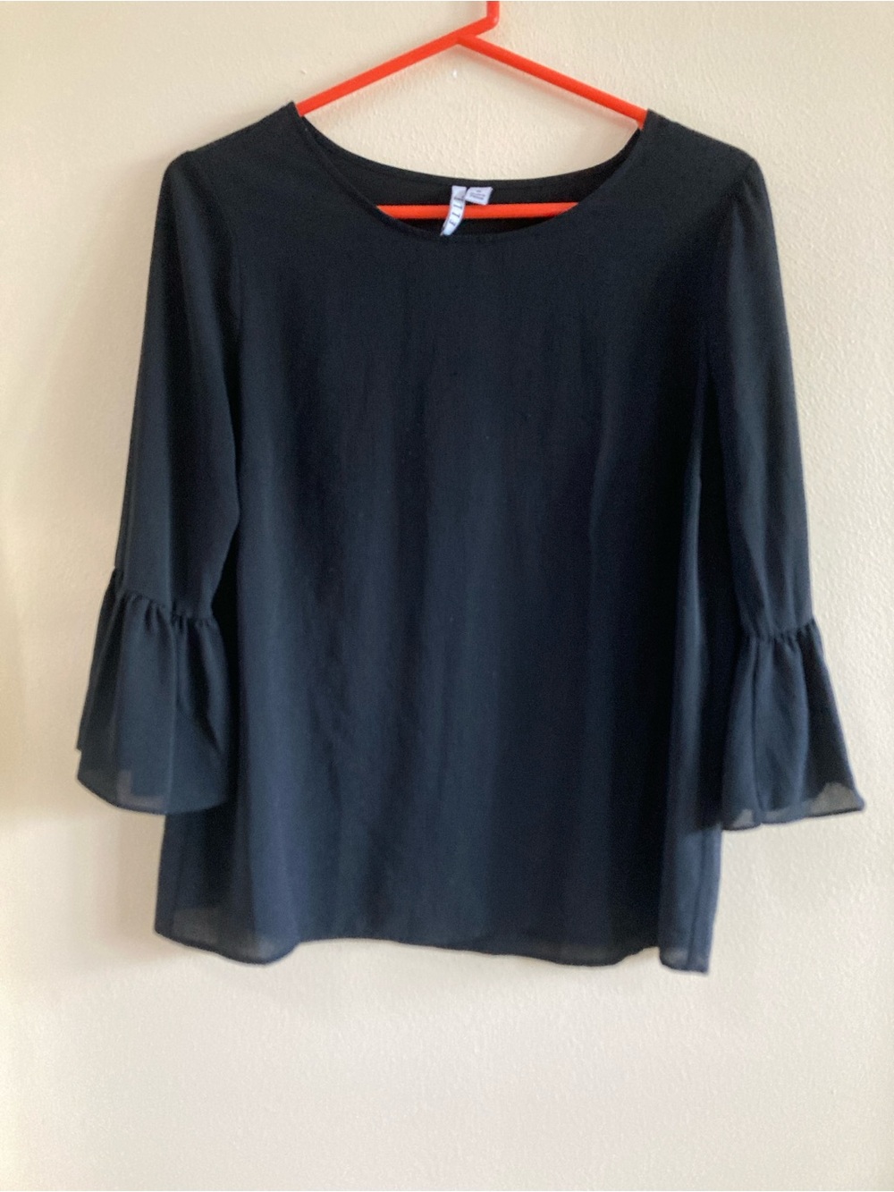 Elle Black Bell Sleeve Blouse